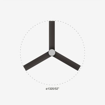 Faro Barcelona 34291-1TW Cruiser L LED plafondventilator met ledverlichting matzwart 132 cm diameter