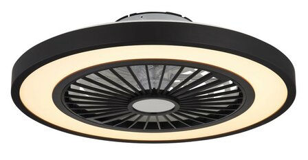 Globo Blizzak Led plafondventilator zwart 54 cm