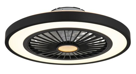 Globo Blizzak Led plafondventilator zwart 54 cm