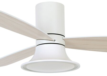 Beacon Airfusion Flusso plafondventilator met verlichting wit 132 centimeter