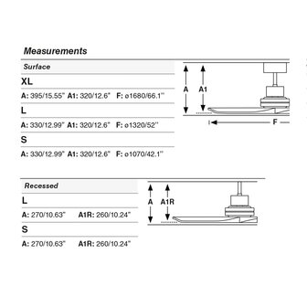Faro Barcelona 33516DCWT Lantau L plafondventilator matzwart/walnoot met app 132 cm afmetingen