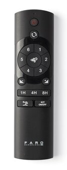 Faro Barcelona 34301WT Palma M plafondventilator bruin met app 129 cm afstandsbediening