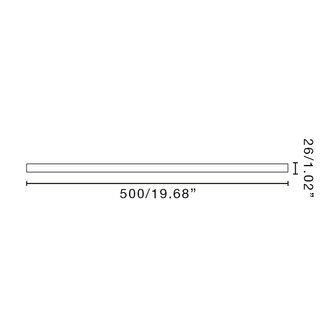 Faro Barcelona Amelia verlengstang zwart 50 cm afmetingen