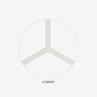 Faro Barcelona 342971S Rudder 3 L plafondventilator met verlichting wit/essen 132 cm diameter