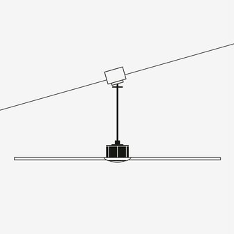 Faro Barcelona 33447 Gotland L plafondventilator zwart/walnoot 132 cm schuin plafond