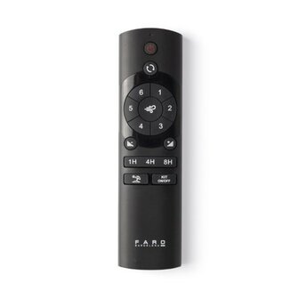 Faro Barcelona Klim L plafondventilator zwart/walnoot 150 cm afstandsbediening
