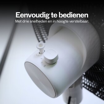 Dynter AirFlow AV25G opvouwbare statiefventilator wit 47 cm