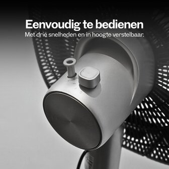 Dynter AirFlow AV25G opvouwbare statiefventilator grijs 47 cm