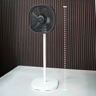 Dynter AirFlow AV25G opvouwbare statiefventilator grijs 47 cm