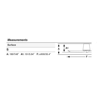 Faro Barcelona 33826 Hey Tub S plafondventilator wit 90 cm afmetingen