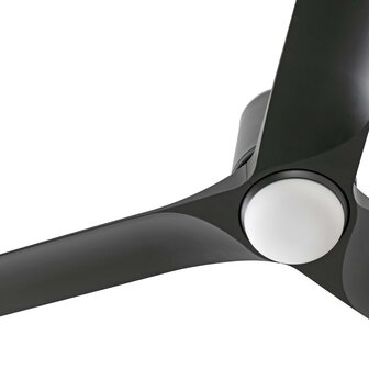 Faro Barcelona 338271S Hey Tub S plafondventilator met verlichting zwart 90 cm