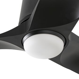 Faro Barcelona 338271S Hey Tub S plafondventilator met verlichting zwart 90 cm