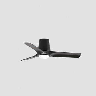 Faro Barcelona 338271S Hey Tub S plafondventilator met verlichting zwart 90 cm