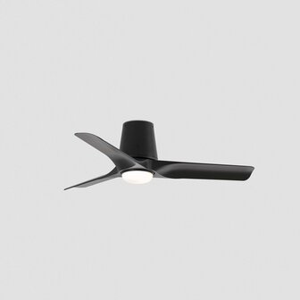 Faro Barcelona 338271S Hey Tub S plafondventilator met verlichting zwart 90 cm