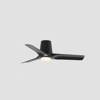 Faro Barcelona 338271S Hey Tub S plafondventilator met verlichting zwart 90 cm