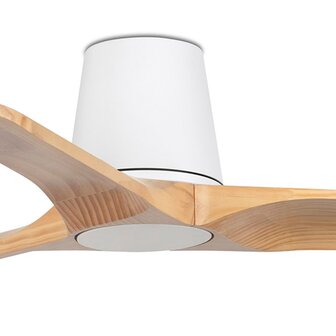 Faro Barcelona 33836 Heywood Tub S plafondventilator wit/grenen 90 cm