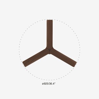 Faro Barcelona 34278 Klim S plafondventilator zwart/walnoot 93 cm diameter