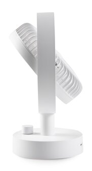 Domo DO8151 oplaadbare tafelventilator wit 15 cm