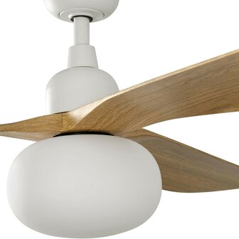 Faro Barcelona 34361-11L Outwood L plafondventilator wit/eikenhout 150 cm