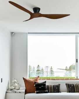 Beacon 514032 Kotara Dark Koa plafondventilator 137 cm in kamer