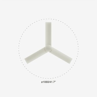 Faro Barcelona 34288 Cruiser S plafondventilator wit 106 cm diameter