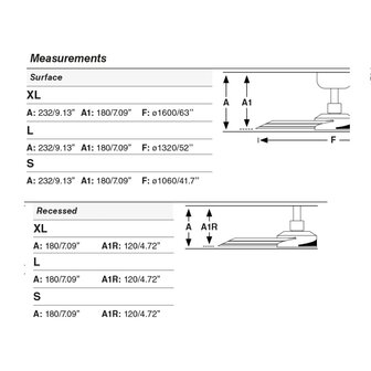 Faro Barcelona 34292 Cruiser XL plafondventilator wit 160 cm afmetingen