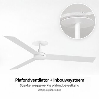 Faro Barcelona 34292 Cruiser XL plafondventilator wit 160 cm inbouwsysteem