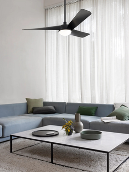 Beacon 21617149 Lucci Osprey plafondventilator zwart 132 cm in kamer