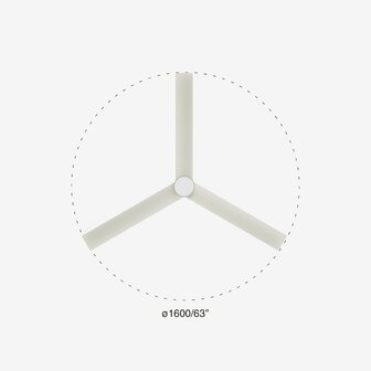 Faro Barcelona 342921S Cruiser XL plafondventilator met verlichting wit 160 cm diameter