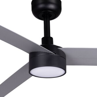Faro Barcelona 342871S Cruiser XL plafondventilator met verlichting zwart/aluminium 160 cm