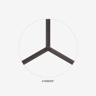 Faro Barcelona 34293 Cruiser XL plafondventilator zwart 160 cm diameter