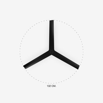 Faro Barcelona 34197 Rocker L plafondventilator zwart/walnoot 132 cm diameter