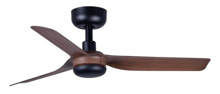 Faro Barcelona 33823 Mini Punt S plafondventilator zwart/walnoot 90 cm