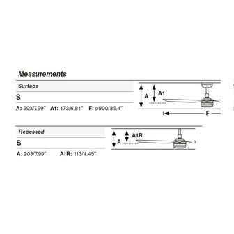 Faro Barcelona 338201S Mini Punt S plafondventilator met verlichting wit 90 cm