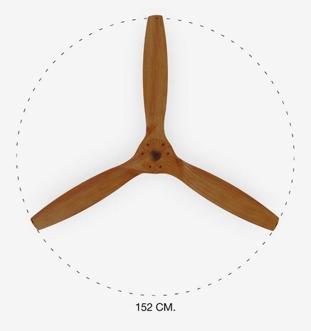 Faro Barcelona Morea L plafondventilator bruin/walnoot 152 cm diameter