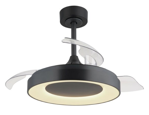 Globo Elina LED plafondventilator grijs met verlichting 45 cm
