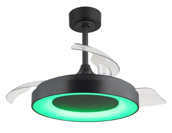 Globo Elina LED plafondventilator grijs met verlichting 45 cm
