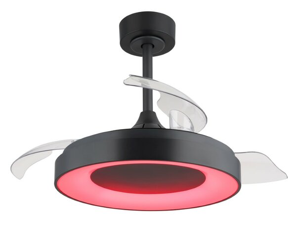 Globo Elina LED plafondventilator grijs met verlichting 45 cm