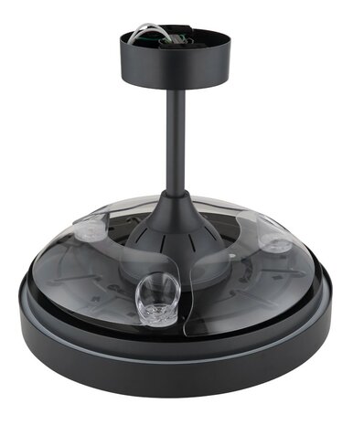 Globo Elina LED plafondventilator grijs met verlichting 45 cm