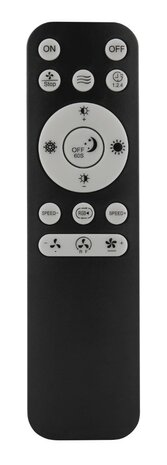 Globo Elina LED plafondventilator grijs met verlichting 45 cm afstandsbediening