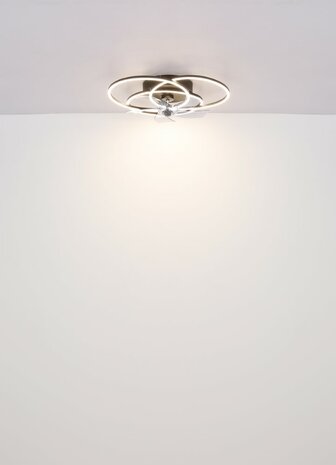 Globo Alia LED plafondventilator met verlichting zwart 58 cm licht