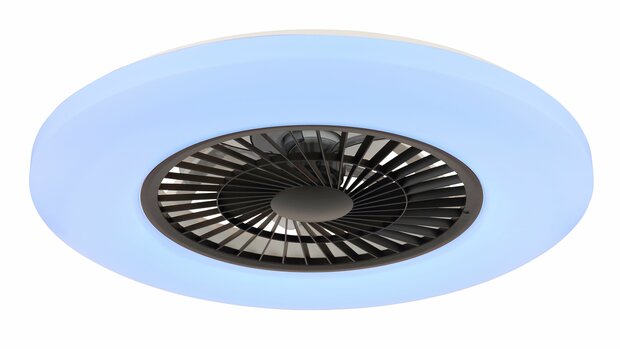 Globo Alva Led plafondventilator wit/zwart 59,5 cm