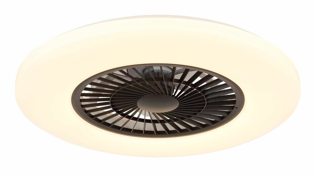 Globo Alva Led plafondventilator wit/zwart 59,5 cm