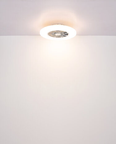Globo Alva Led plafondventilator wit/zwart 59,5 cm
