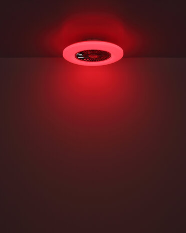 Globo Alva Led plafondventilator wit/zwart 59,5 cm
