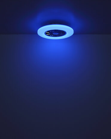Globo Alva Led plafondventilator wit/zwart 59,5 cm