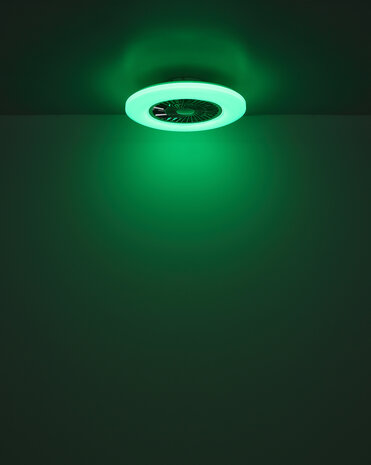 Globo Alva Led plafondventilator wit/zwart 59,5 cm