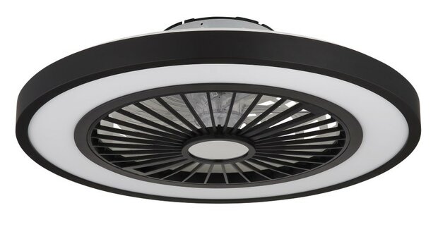 Globo Blizzak Led plafondventilator zwart 54 cm