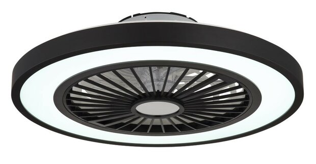 Globo Blizzak Led plafondventilator zwart 54 cm