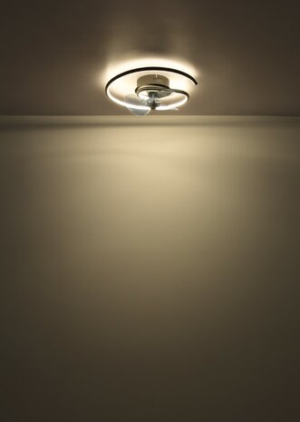 Globo Koren LED plafondventilator met verlichting zwart 45 cm licht